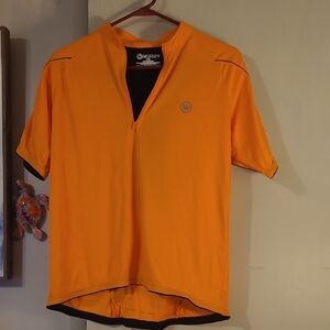 Outdoor Cycle Short Sleeve Shirt - Orange Medium